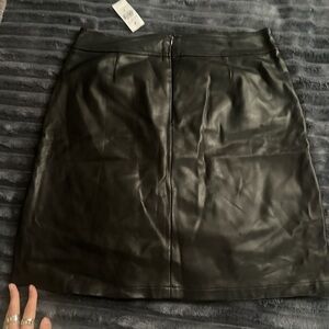 Loft Leather Skirt